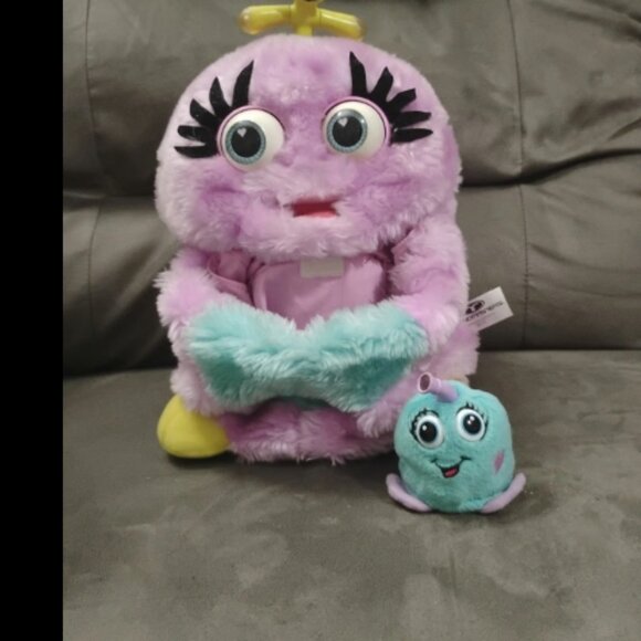 Vintage 1999 Wuv Luv Purple Plush Interactive Talking With Baby Trend Masters - Picture 3 of 11